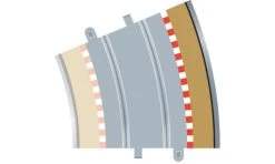 SCALEXTRIC C8238 BORDER RADIUS 4 CURVE OUTER BORDERS 22.5 DEGREE