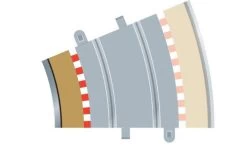 SCALEXTRIC C8281 BORDER RADIUS 3 CURVE INNER BORDERS 22.5 DEGREE