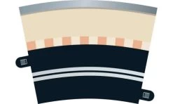 SCALEXTRIC C7017 SINGLE LANE TRACK RADIUS 3 CURVE 22.5 DEGREE