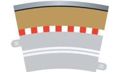 SCALEXTRIC C7019 OUTER BORDERS 22.5 DEGREE FOR SINGLE LANE RADIUS 3 CURVE