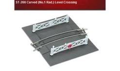 Peco ST-266 Curved (No.1 Rad.) Level Crossing ST266