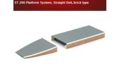Peco ST-290 Platform System, Straight Unit, Brick Type ST290