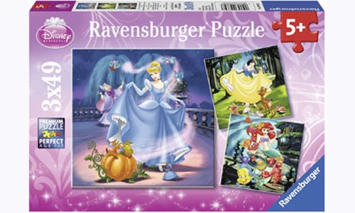 Ravensburger RB09339-7 Disney Snow White Cinderella Ariel